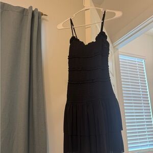 Urban Outfitters Off-Black Tiered Spaghetti Strap Dress- Never worn!
